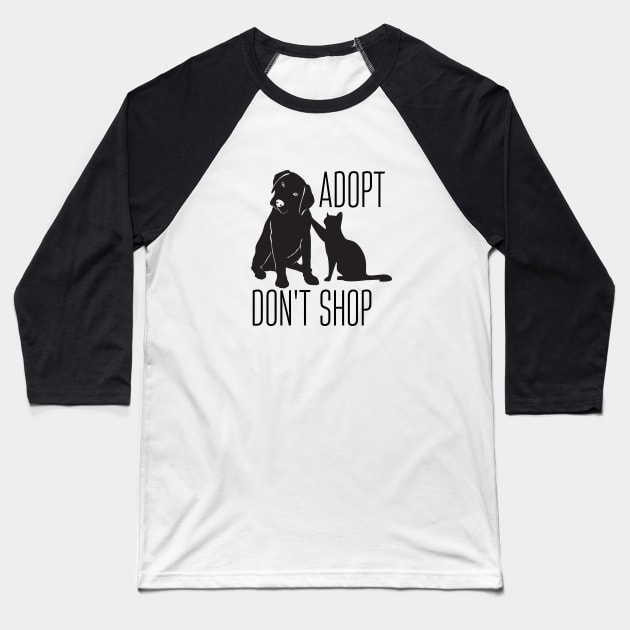 Adopt Don’t Shop Baseball T-Shirt by vcent